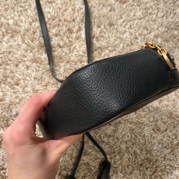Tory Burch McGraw Camera Bag Black Leather Crossbody - Picture 6 of 11